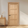 EasiKit Internal Door and Frame Kit - Contemporary 4 Panel Oak Internal Door