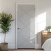 V-Line® Grooved Flush Door V003 - Premium Primed - Six Colour Options