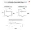 Colonial 4 Panel External Hardwood Front Door and Frame Set - One Unglazed Side Screen