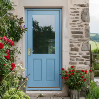 Image: 2XG External Hardwood Front 2P Door - Clear Double Glazing