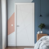 V-Line® Grooved Flush Door V020 - Premium Primed - Six Colour Options