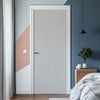 V-Line® Grooved Flush Door V020 - Premium Primed - Six Colour Options