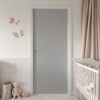 V-Line® Grooved Flush Door V037 - Premium Primed - Six Colour Options