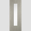 Sydney Light Grey Door - Clear Glass - Laminated - Prefinished