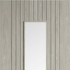 Sydney Light Grey Door - Clear Glass - Laminated - Prefinished