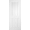 Cottage White Door - Clear Glass - Laminated - Prefinished