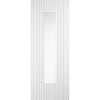 Sydney White Door - Clear Glass - Laminated - Prefinished