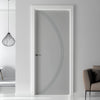 V-Line® Grooved Flush Door V008 - Premium Primed - Six Colour Options