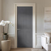 V-Line® Grooved Flush Door V078 - Premium Primed - Six Colour Options