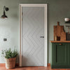 V-Line® Grooved Flush Door V031 - Premium Primed - Six Colour Options