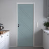 V-Line® Grooved Flush Door V002 - Premium Primed - Six Colour Options