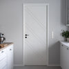 V-Line® Grooved Flush Door V002 - Premium Primed - Six Colour Options