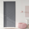 V-Line® Grooved Flush Door V038 - Premium Primed - Six Colour Options