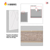 Fire Line V077-FD Fire Rated Interior Door - Premium Primed - Six Colour Options