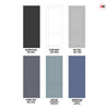 V-Line® Grooved Flush Door Pair V084 - Premium Primed - Six Colour Options