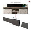 Top Mounted Sliding Track & Camden Black Double Door - Prefinished - Tinted Glass - Urban Collection