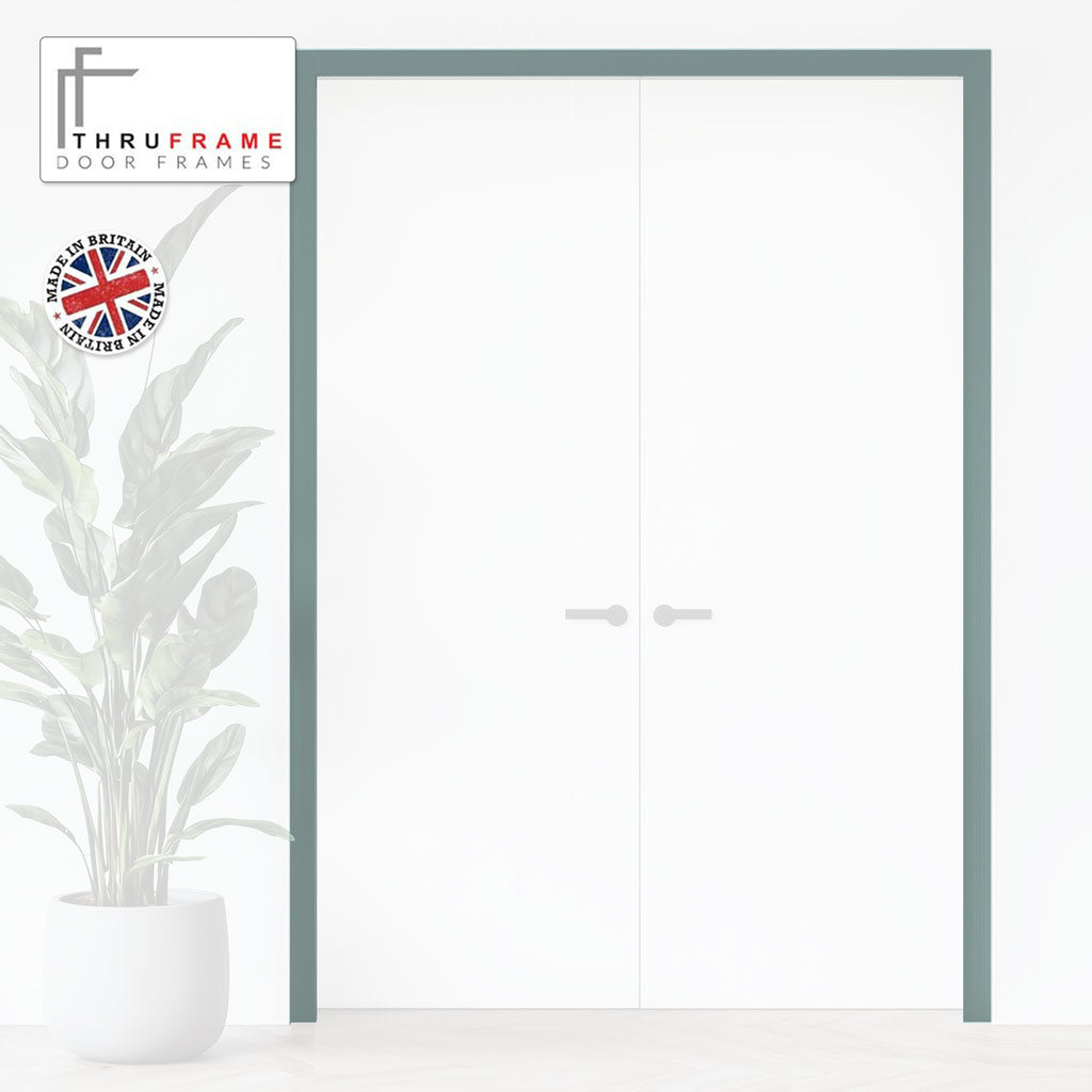 Thruframe Interior Sage Sky Primed Door Lining Frame - Suits Standard Size Double Doors