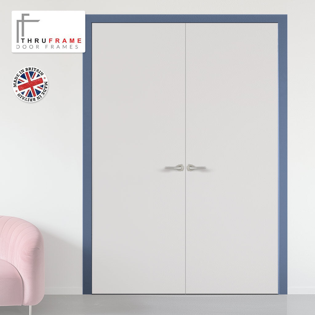 Thruframe Interior Heather Blue Primed Door Lining Frame - Suits Standard Size Double Doors