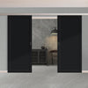 Double Sliding Door & Premium Wall Track - Eco-Urban® Baltimore 1 Panel Doors DD6301 - 6 Colour Options