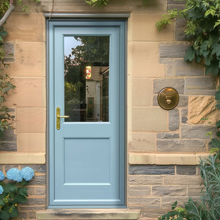 Image: EXTERIOR Hemlock 2XG Back Door - Fit Your Own Glass