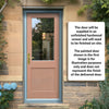 EXTERIOR Hemlock 2XG Back Door - Fit Your Own Glass