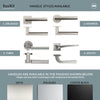 EasiKit Internal Door and Frame Kit - Contemporary 4 Pane Internal Door - Sandblasted Clear Lines - White Primed