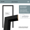 EasiKit Internal Door and Frame Kit - Arnhem Black Primed Internal Door - Clear Glass