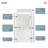 EasiKit Internal Door and Frame Kit - Ely White Primed Internal Door