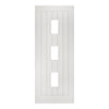 EasiKit Internal Door and Frame Kit - Ely White Primed Internal Door - Clear Glass