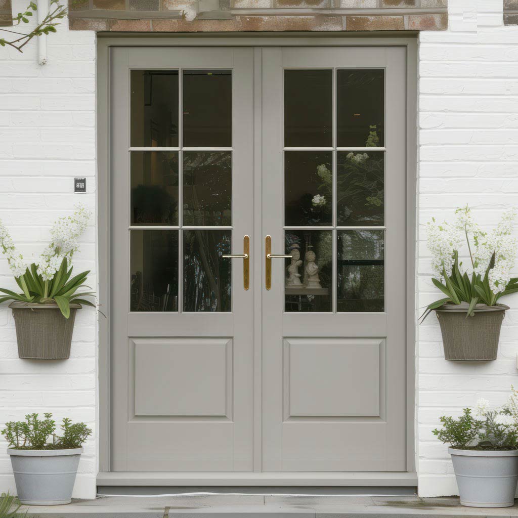 Made to Measure External Epsom Traditional French Doors - 57mm Thick, Six Colour Options - Double Glazing