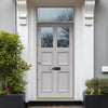 Exterior Victorian Ailsa 2L 4P Front Door with Transom - Customisable: Size, Colour, Glass Options