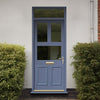 Exterior Victorian Arran 3L 2P Front Door with Transom - Customisable: Size, Colour, Glass Options