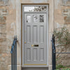 Exterior Victorian Blackwell 3L 6P Front Door with Transom - Customisable: Size, Colour, Glass Options