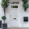 Exterior Victorian Nightingale 1L 4P Front Door with Transom - Customisable: Size, Colour, Glass Options