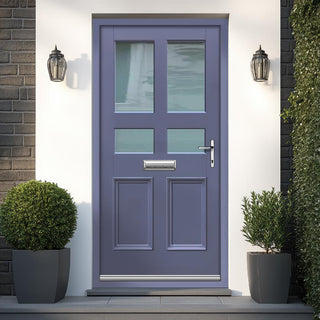 Image: Exterior Victorian Ailsa 4L 2P Front Door and Frame - Colour and Glass Options