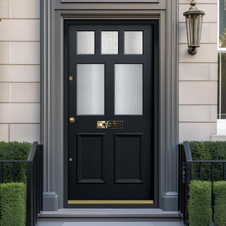 Image: External Victorian Gaskell 5L 2P Front Door and Frame - Colour and Glass Options