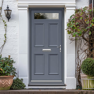 Image: Exterior Victorian Nightingale 1L 4P Door and Frame - Colour and Glass Options