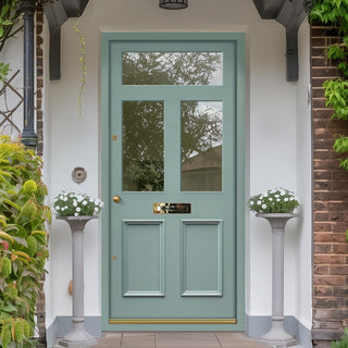 Image: Exterior Victorian Nightingale 3L 2P Front Door and Frame - Colour and Glass Options