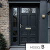 Exterior Victorian Bronte 1L 6P Front Door with Single Sidelight - Customisable: Size, Colour, Glass and Sidelight Options