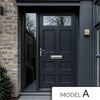 Exterior Victorian Bronte 1L 6P Front Door with Single Sidelight - Customisable: Size, Colour, Glass and Sidelight Options