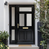 Exterior Victorian Nightingale 3L 2P Front Door with Single Sidelight - Customisable: Size, Colour, Glass and Sidelight Options