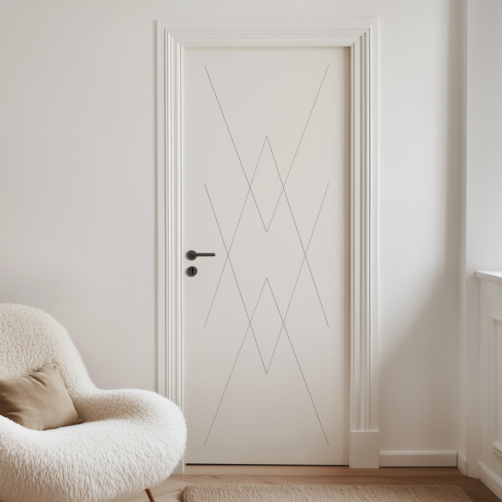 Fire Line V077-FD Fire Rated Interior Door - Premium Primed - Six Colour Options