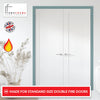 Made to Size Thruframe Interior Sage Sky Primed Door Lining Frame - Suits Double Fire Doors