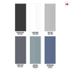 Three Sliding Minimal Wardrobe Doors & Frame Kit - V-Line® Grooved Flush Door V073/V073A - Premium Primed - Six Colour Options