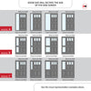 Exterior Victorian Gaskell 3L 4P Front Door with Single Sidelight - Customisable: Size, Colour, Glass and Sidelight Options