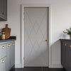 V-Line® Grooved Flush Door V035 - Premium Primed - Six Colour Options