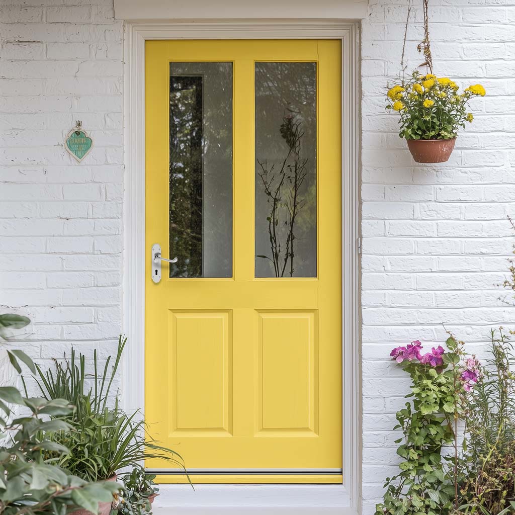 Malton Sterling Hardwood Back Door - Toughened Double Glazing