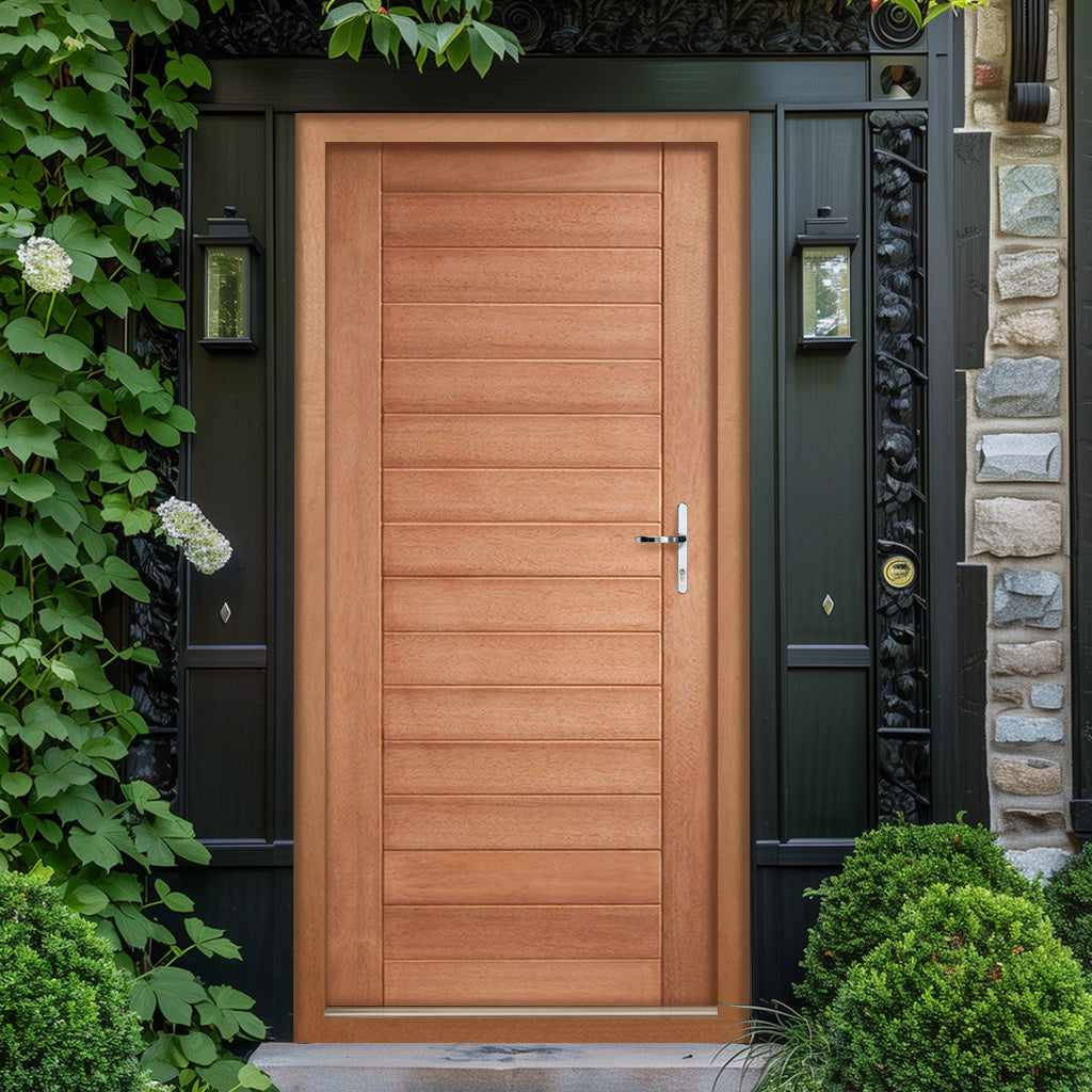 Hayes Exterior Hardwood Front Door and Frame Set with Fittings