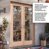 EXTERIOR Hemlock Full Pane Door Pair - Fit Your Own Glass