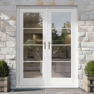 Image: Made to Measure External Birkdale Heritage French Doors - 57mm Thick, Six Colour Options - Double Glazing